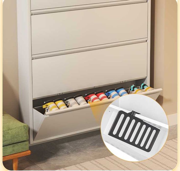 шкаф из железа/ узкий шкаф для прихожки/ компактная обувница