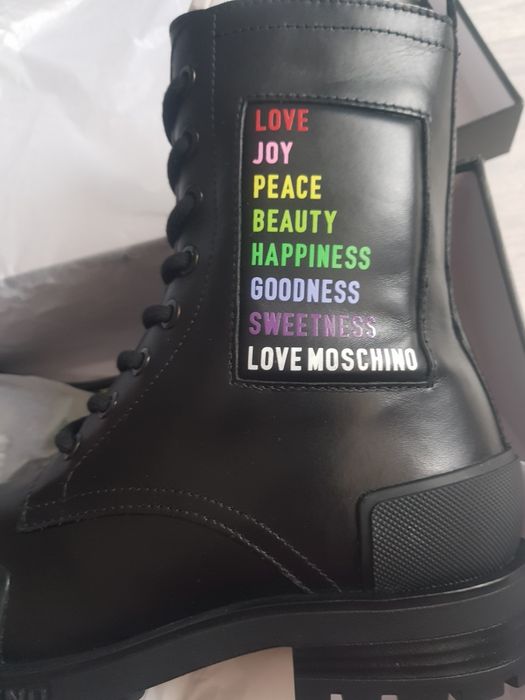 Botine Love Moschino,  nr 37 (UK-3.5), piele naturală