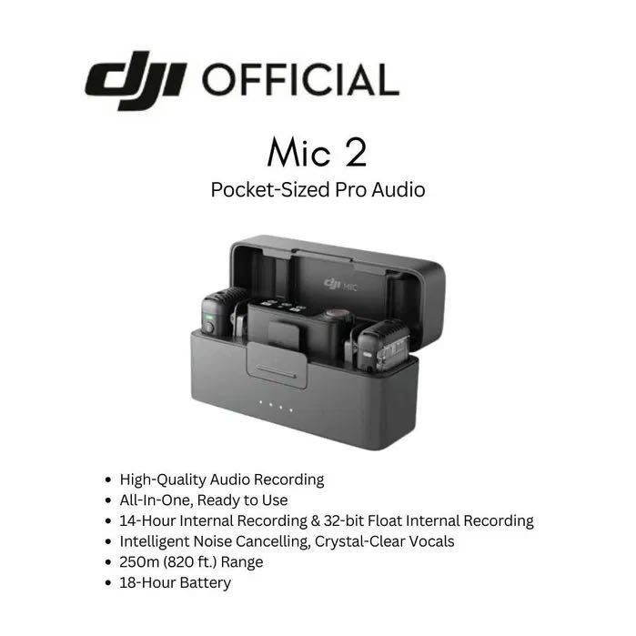 Dji Mic 2 Wireless Микрафон New 2024
