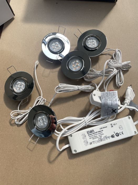 Lichidare stoc set 5 spoturi Flector cromate