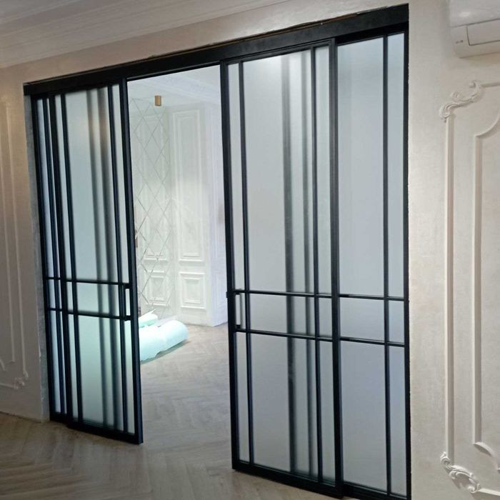 Металлоконструкции ЛОФТ перегородки, двери, распашные, раздвижные и др