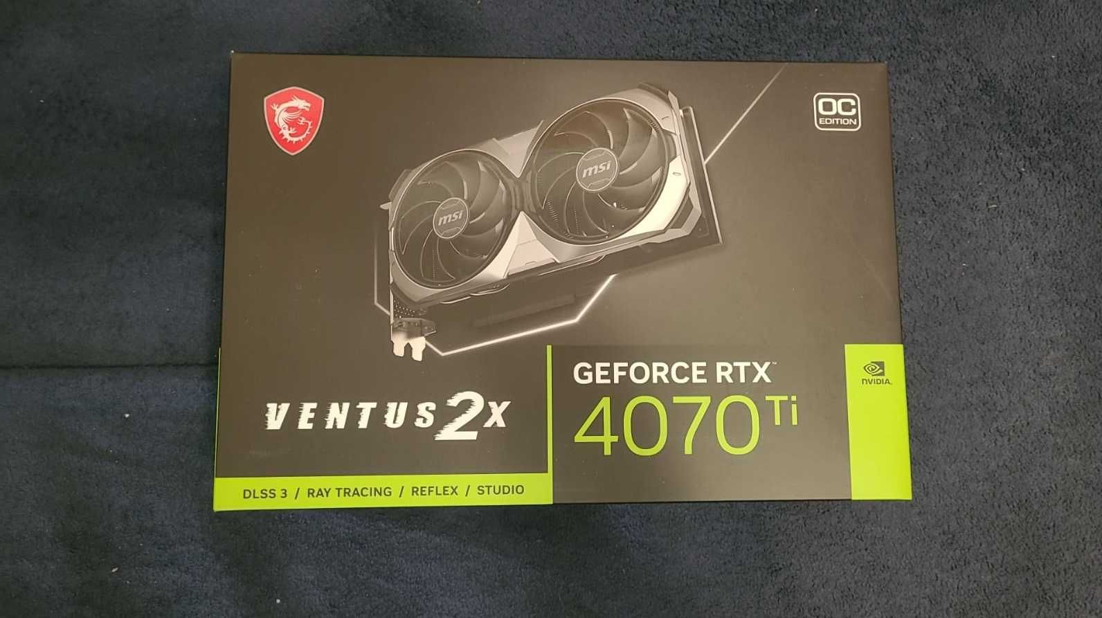 Placa video MSI GeForce RTX 4070 Ti VENTUS 2X OC 12GB GDDR6X DLSS 3.0