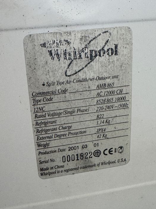 Aer conditionat Whirpool - Unitate externa 12000 btu