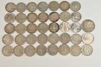 Италия 38 Сребърни Монети 1936-1970 , 358гр сребро (1000)