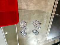 Van Cleef & Arpels VCA Silver Sweet Vintage Alhambra Дамски Обеци