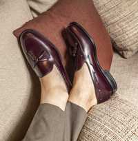 Pantofi loafer 39.5 40 de lux lucrati manual James Pigott NOI piele