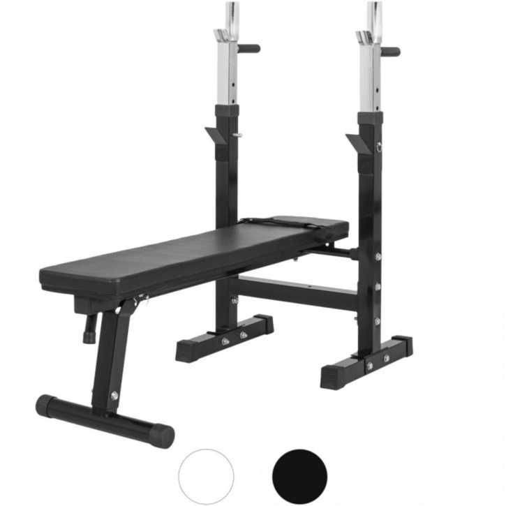 Pachet complet fitness bancă de piept+ set de bare+ discuri grip 100kg