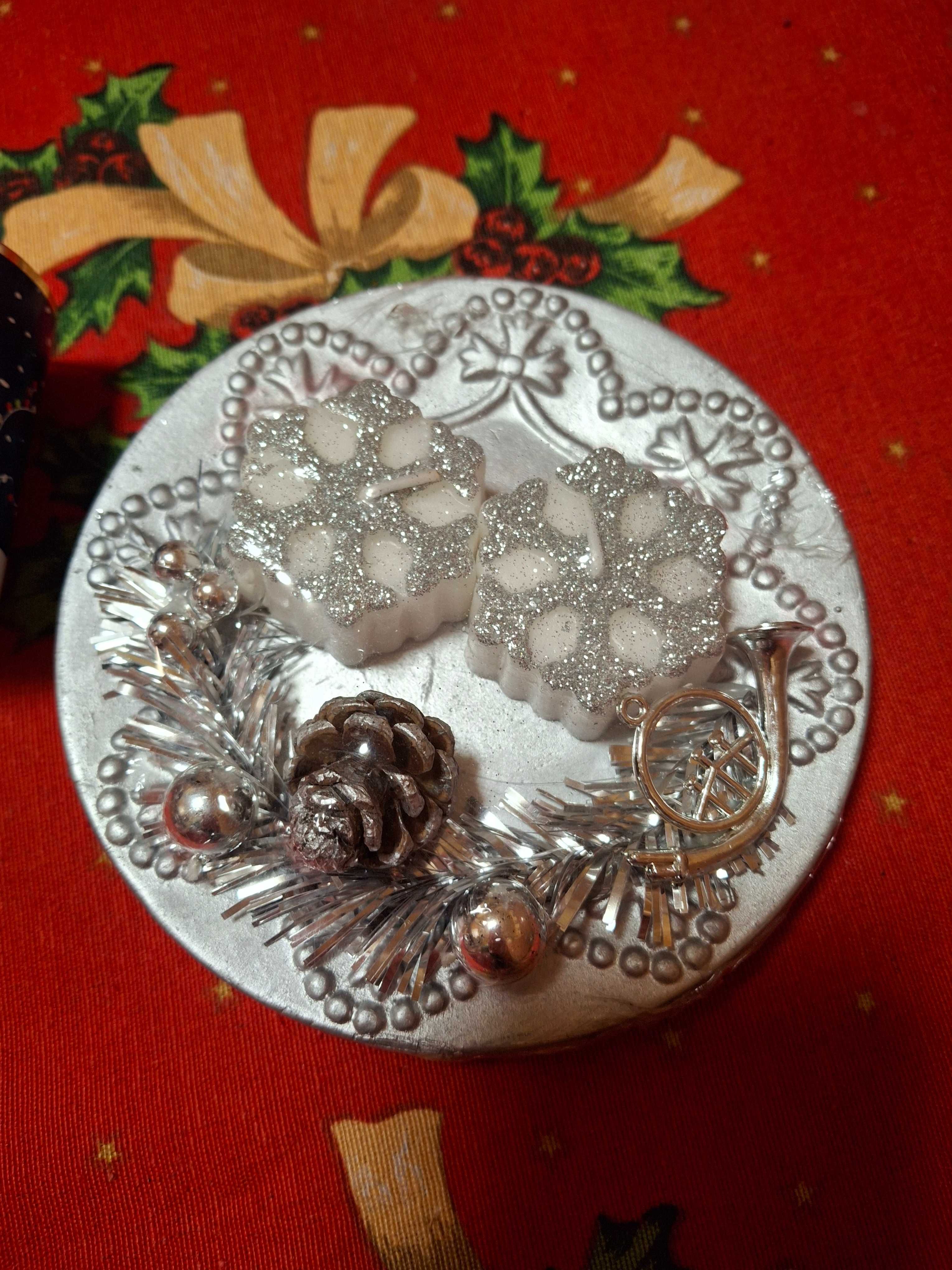 Set cadou Craciun (cana + lumanare)