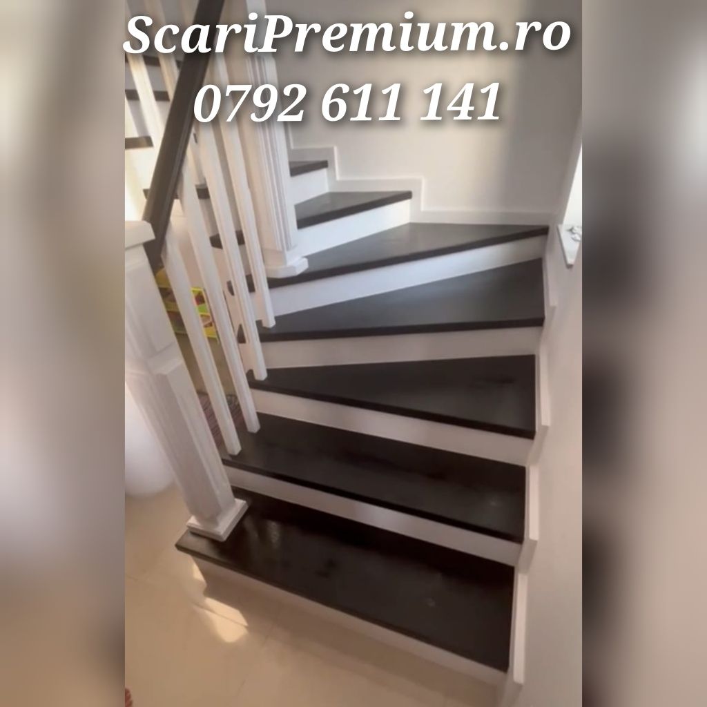 Scari stejar, scari lemn masiv, trepte stejar, scari moderne,scari lux
