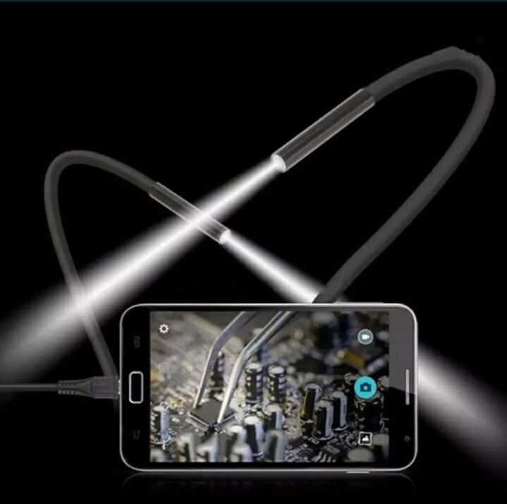 Эндоскоп с подсветкой, IP67, 5.5 мм, камера