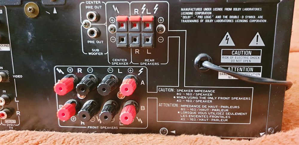 Pioneer VSX-708RDS amplituner 2X65W sau 5X65W pe 8 Ohm