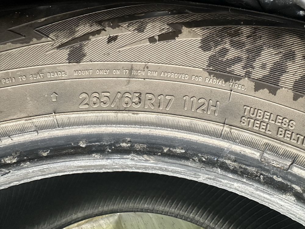 265/65/R17 Два баллона две зимы(+весна) проездил
