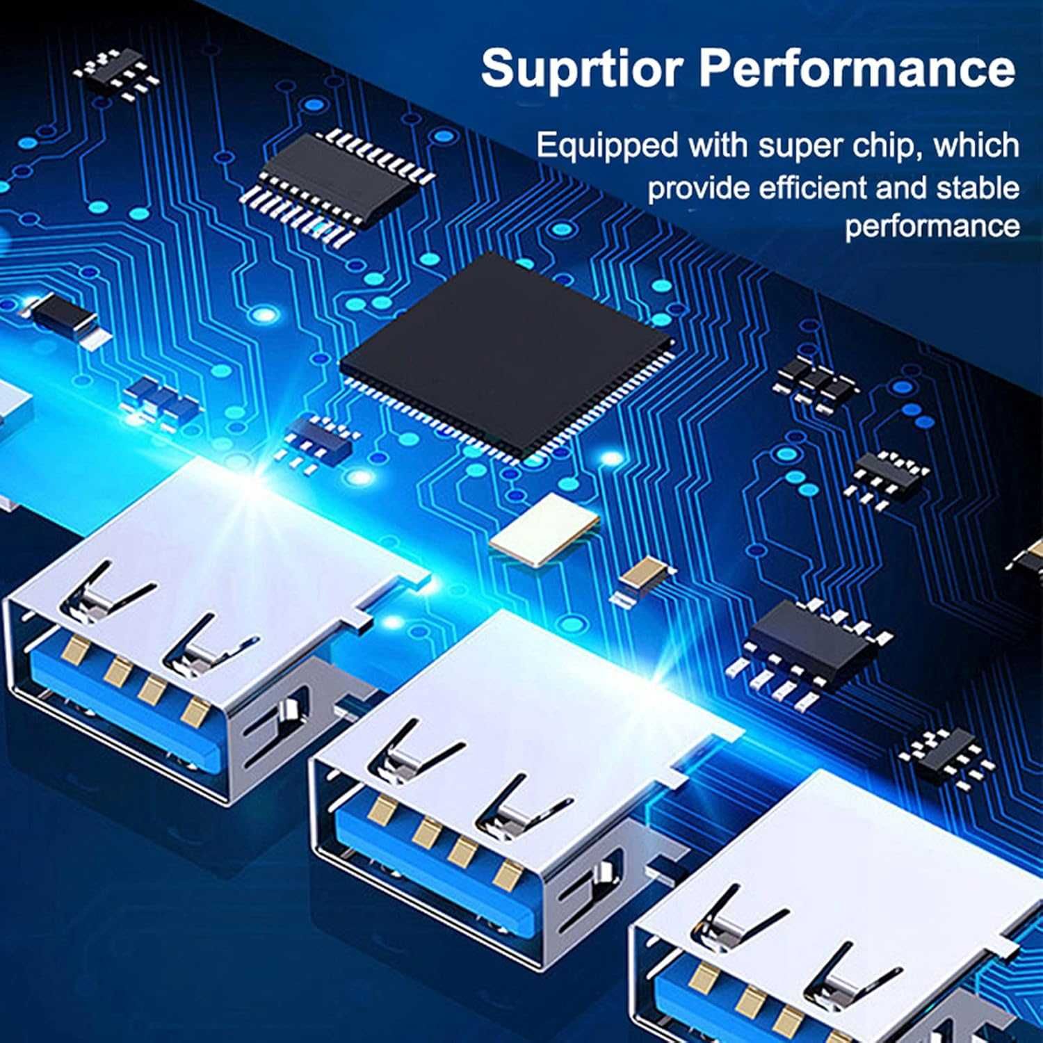 USB Хъб Type C към USB3.0 - 4 изхода Digital One SP01077, c-809, hub