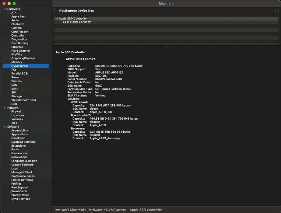 mac mini M2 Pro 12 CPU/19 GPU/32GB/512 SSD