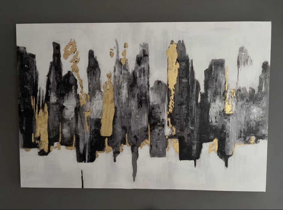 Tablou Abstract Pictat Manual