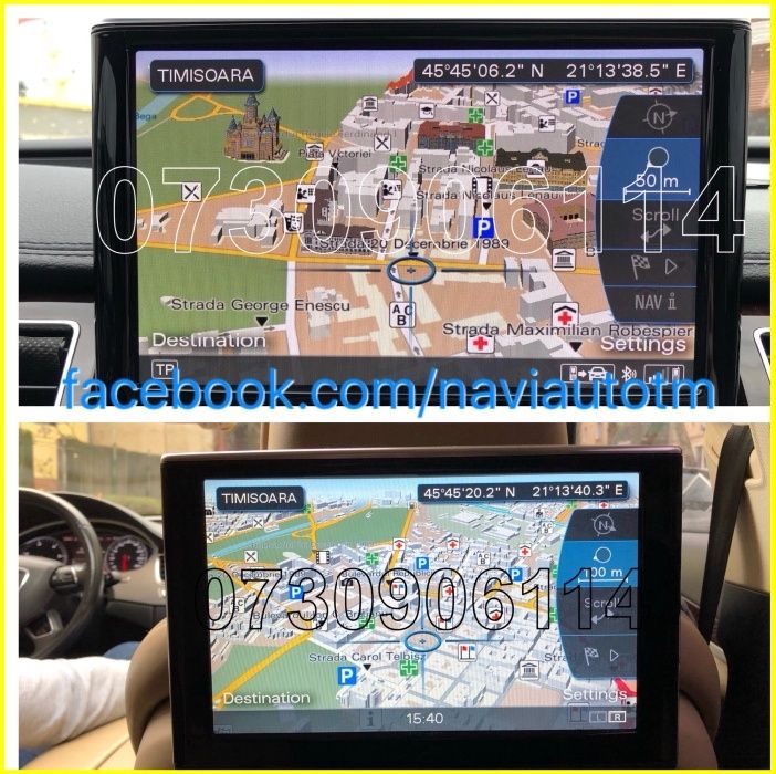 AUDI Carplay HARTA Navigatie A4 A5 A6 A7 A8 Q5,Q7 HDD Eu+ROMANIA 2022