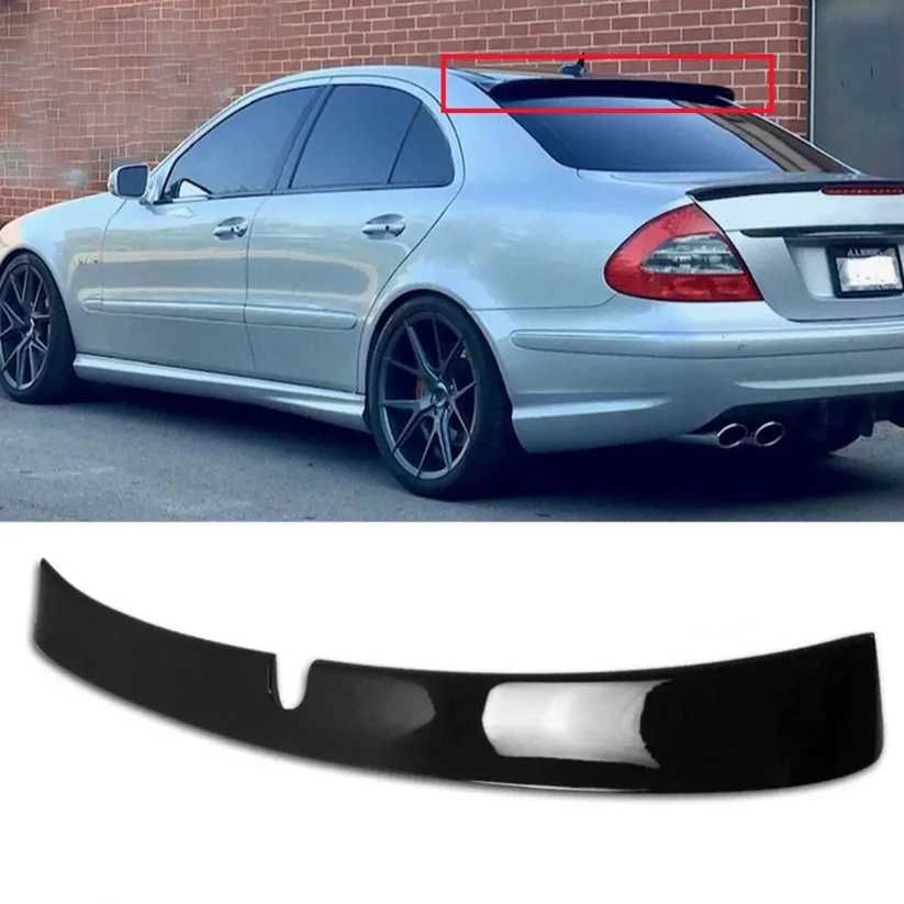 Спойлер за задно стъкло за Mercedes E Class W211 черен пиано лак