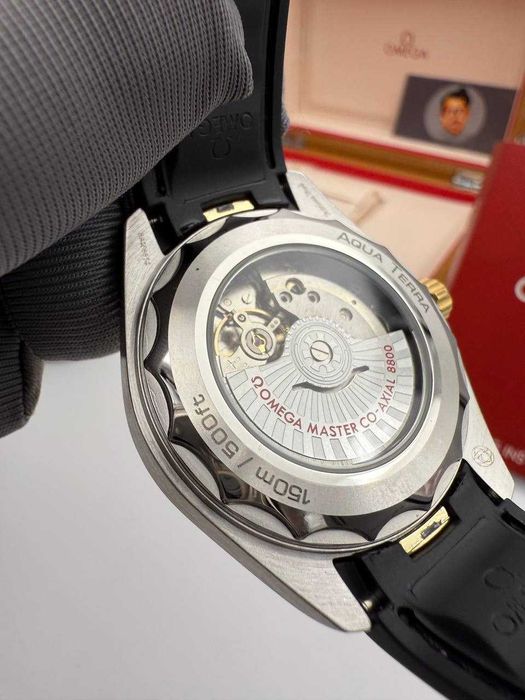 omega seamaster aquaterra silver-gold