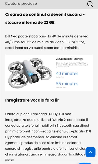Drona DJI NEO sigilat
