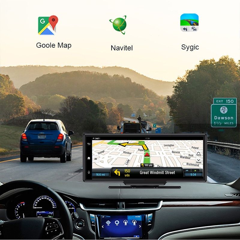 10.25 инча навигация CARPLAY Android auto Видеорегистратор универсален