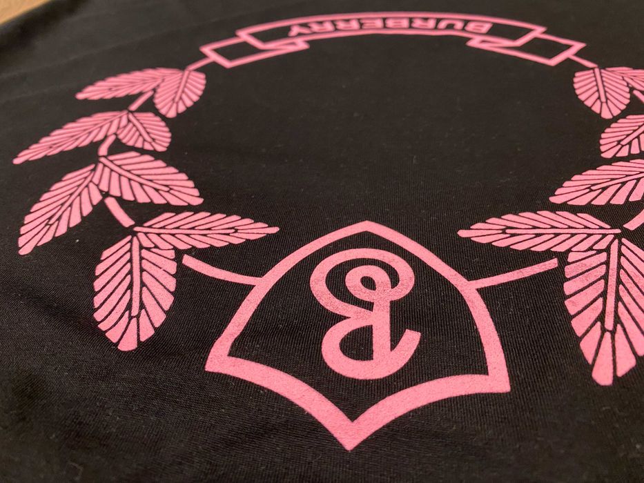 BURBERRY Oak Leaf, ОРИГИНАЛНА черна тениска,oversized, размер:XS,S и M