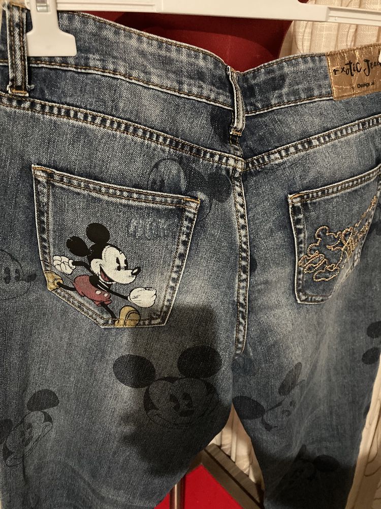 Blugi Desigual Exotic Jeans Disney Mickey marime 30