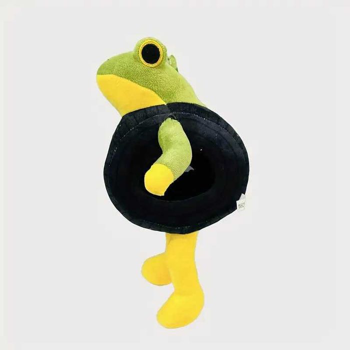 Jucarie de plus Broscuta Frogo Drift, 30 cm, Italian Brainrot