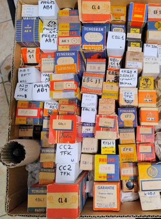 Lampi seria E, EC, ECC, ECL, EF, ECH, EBF, EL, etc, pt audio sau radio