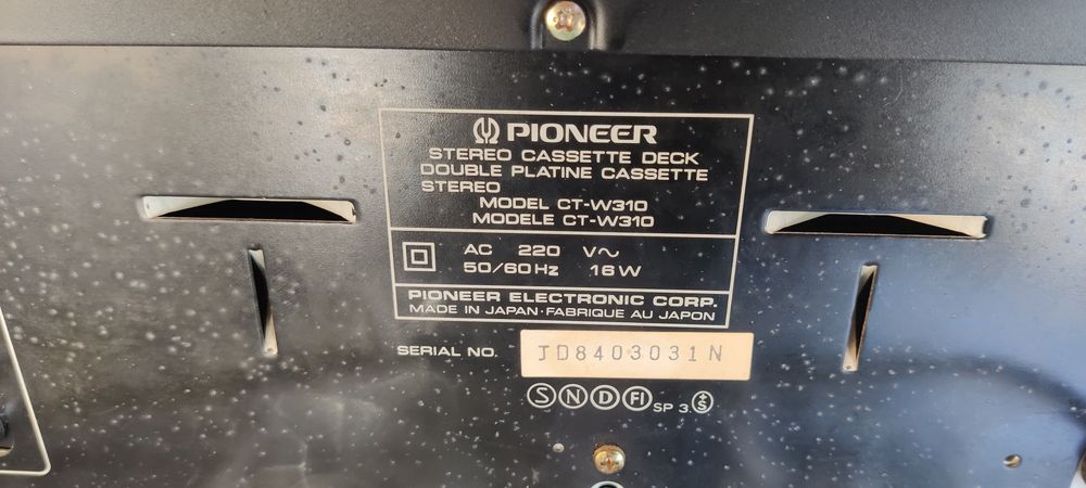 Deck Pioneer și Denon dr-m10hx