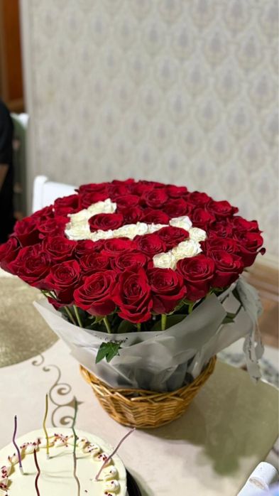 Цветы свежие 51 роза