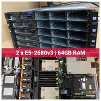 Сървър Dell R630 2*Xeon E5-2680 v3, 64GB DDR4, 10GbE, iDRAC Enterprise