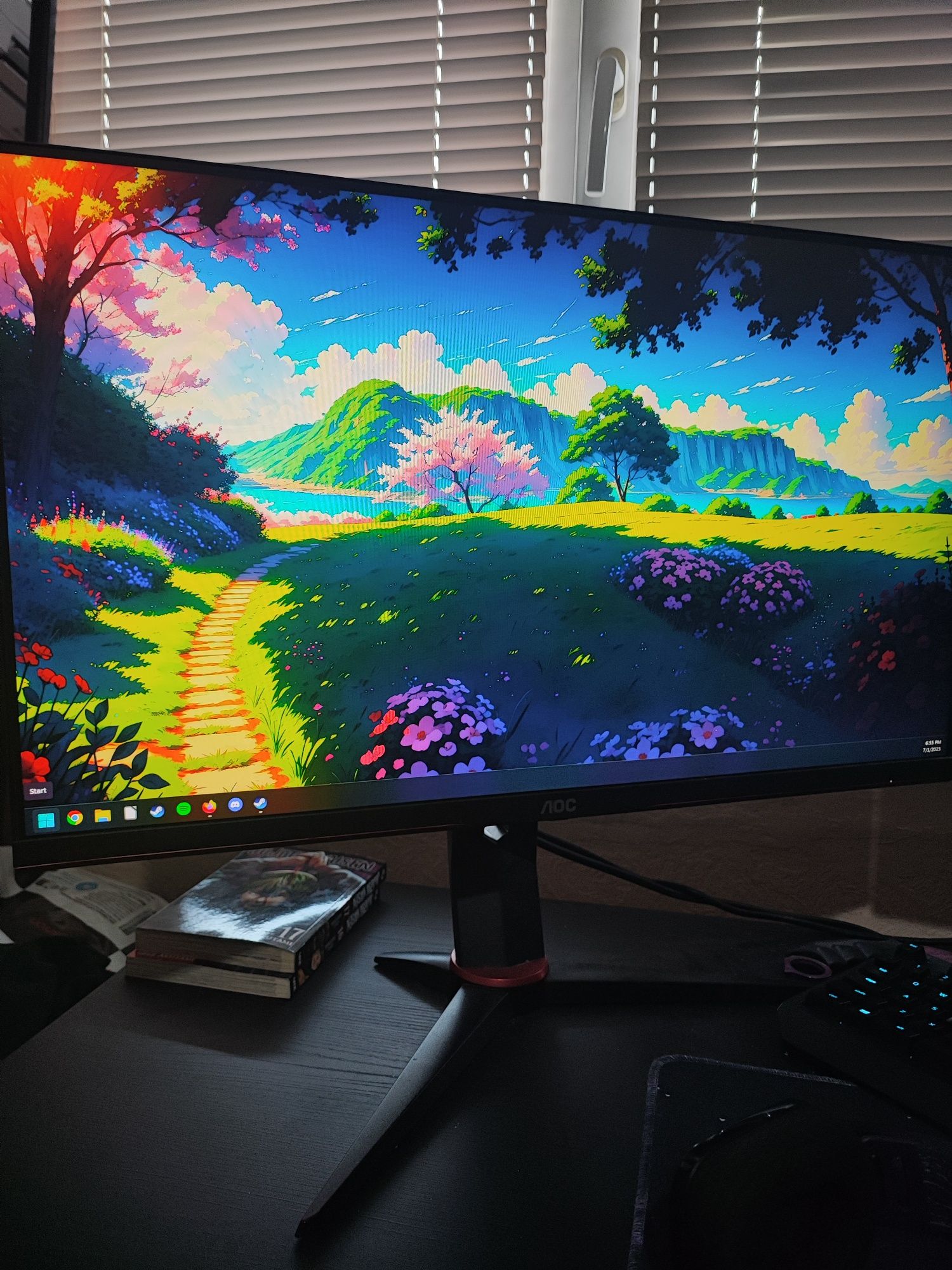 Геймърски Монитор AOC - 27' / 75 Hz / 1ms / IPS - Отлично запазен!