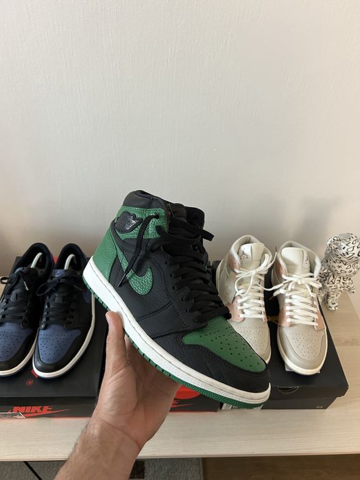 Jordan 1 mid high low Milan Pine green Mystic Navy