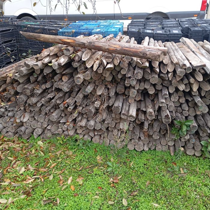 Дървени колове за конструкция на зеленчуци