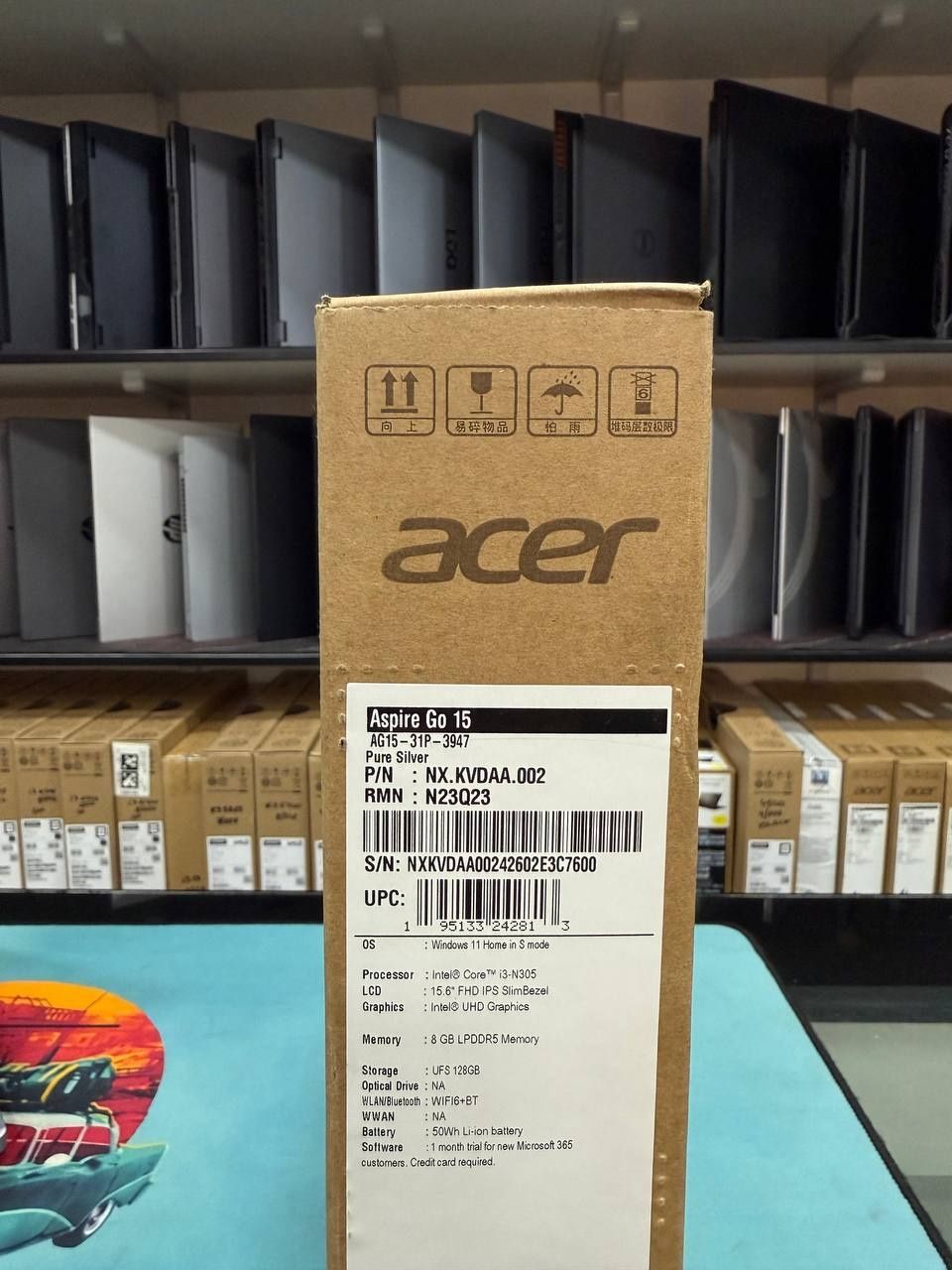 Noutbuk AserAcer Aspire Go 15
Windows 11 Home in S mode
Intel® Core™ i