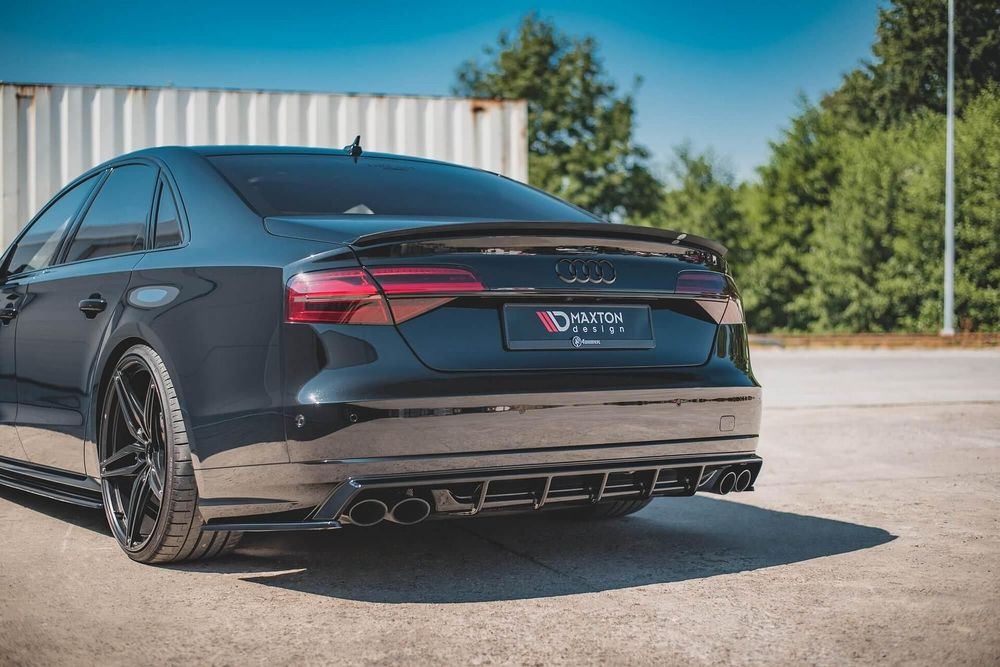 Дифузьор за задна броня maxton design за audi s8 d4 (2015-2017)