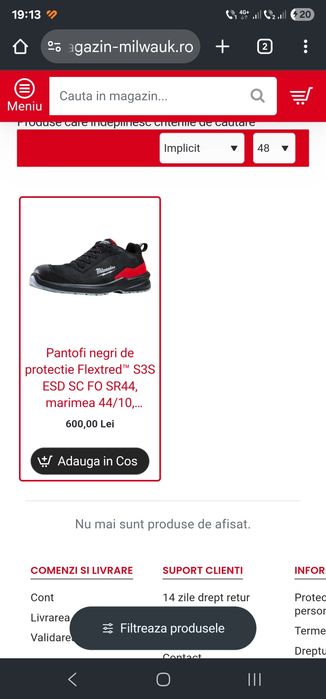 Pantofi de lucru milwaukee
