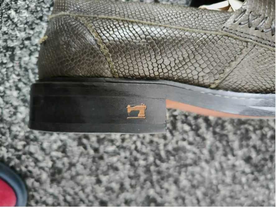 Scotch&Soda PREMIUM Leather loafers snake effect 44