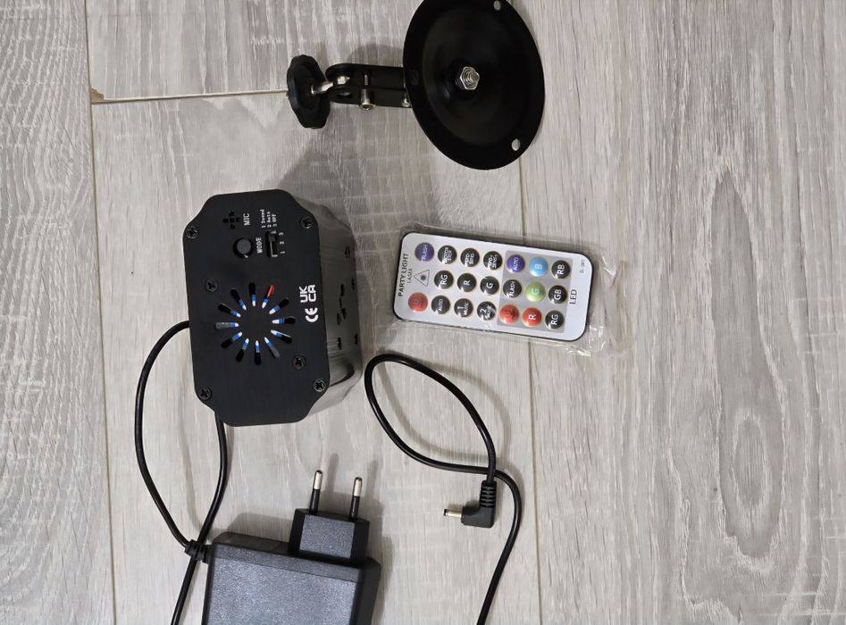 Bilă disco LED cu 6 culori, 24 modele, control prin sunet