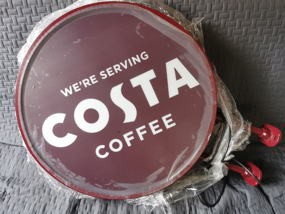 De vânzare reclamă luminoasă cafea Costa