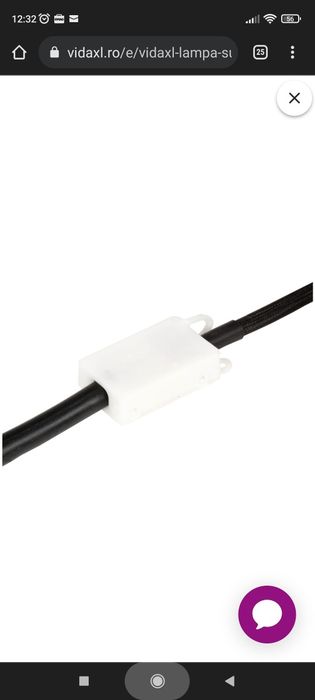 Lampă suspendată industrială, 25 W, alb, 32 cm, E27, rotund