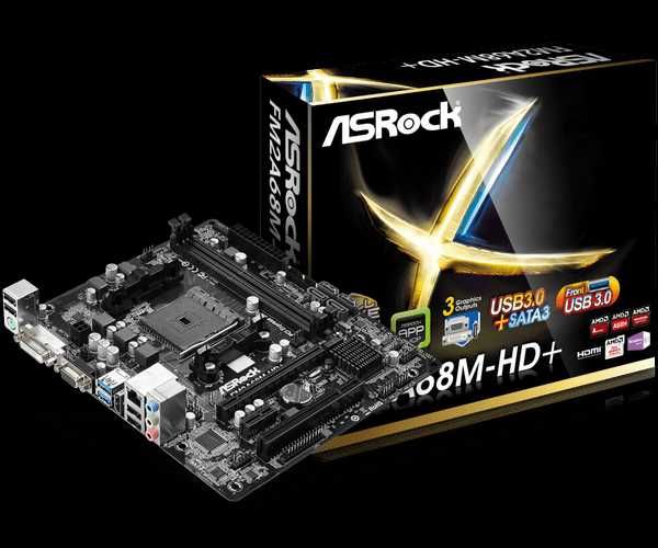 placa de baza amd asrock fm2a68m-hd+