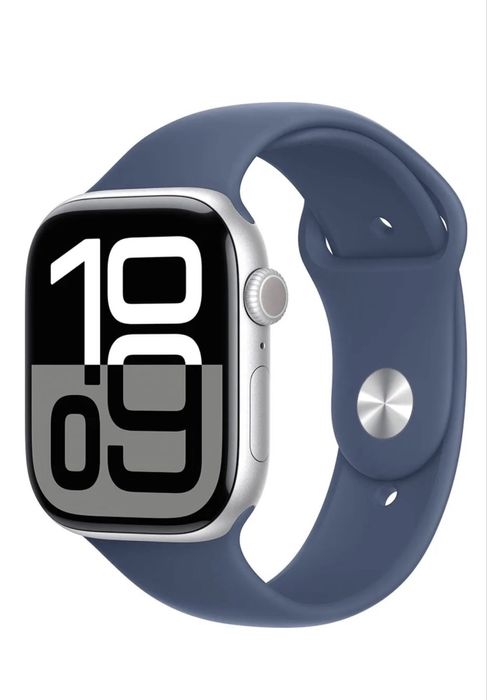 Apple Watch series 10, M/L, 46 мм, серебристо-синий