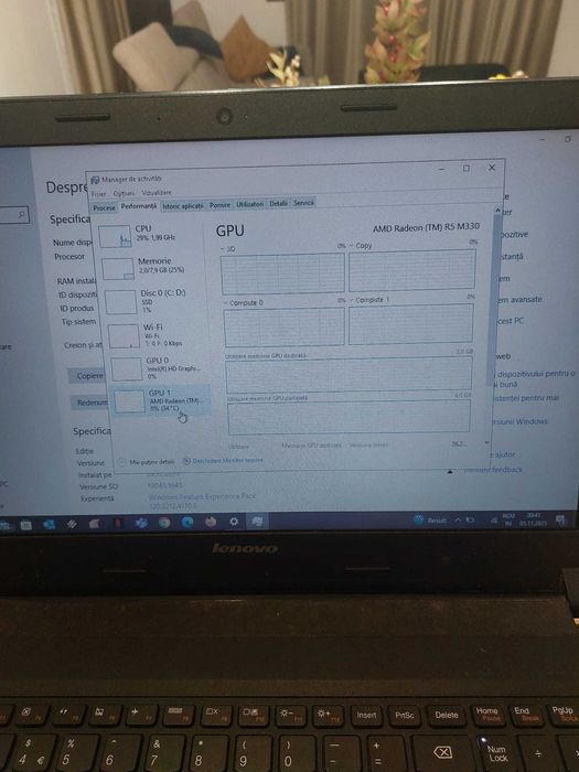 Laptop Lenovo B50-80, i3, 8GB RAM, SSD 256GB