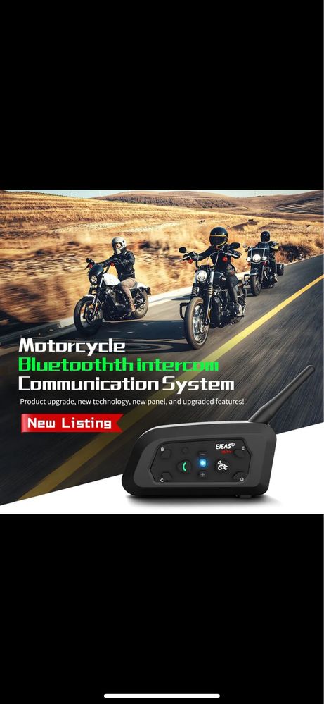 Intercom moto Ejeas V6 Pro plus 2025 sistem comunicație cască