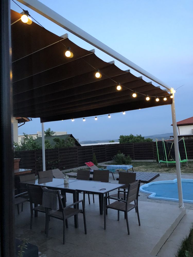 Pergola retractabila, electrica 5*5 m