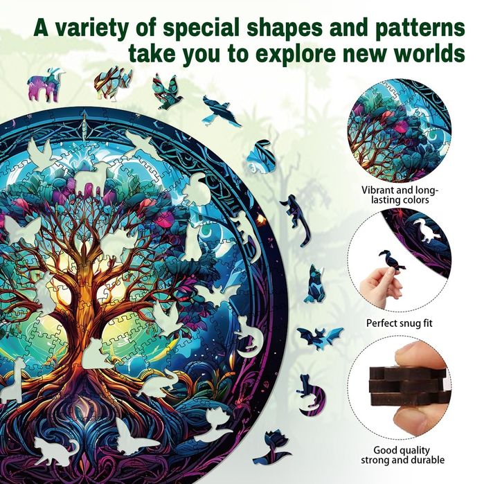 Puzzle din lemn Arborele Vieți