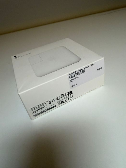 Adaptor alimentare USB-C APPLE MXN53ZM/A, 70W, alb