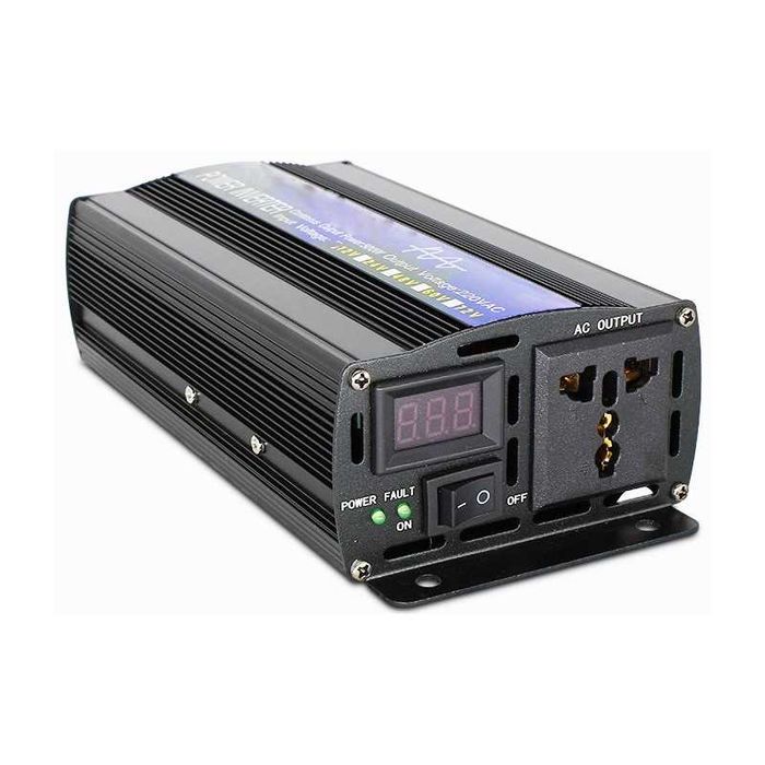 Invertor de tensiun,sinus pur,12V-220V,1600W,afisaj LED-uri(voltmetru)