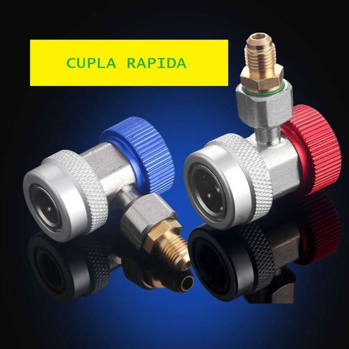 Set manometre pentru verificat freon în instalații frigotehnice 2 căi